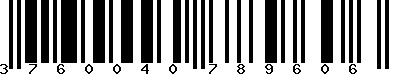 EAN-13 : 3760040789606 EAN-13 : 3760040789606