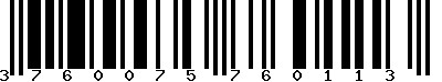 EAN-13 : 3760075760113 EAN-13 : 3760075760113