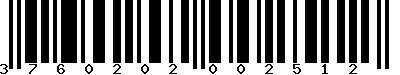 EAN-13 : 3760202002512 EAN-13 : 3760202002512