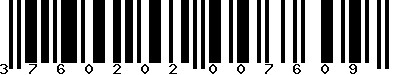 EAN-13 : 3760202007609 EAN-13 : 3760202007609