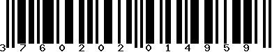 EAN-13 : 3760202014959 EAN-13 : 3760202014959
