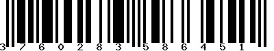 EAN-13 : 3760283586451 EAN-13 : 3760283586451