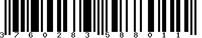 EAN-13 : 3760283588011 EAN-13 : 3760283588011