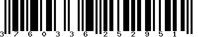 EAN-13 : 3760336252951 EAN-13 : 3760336252951