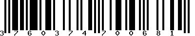 EAN-13 : 3760374700681 EAN-13 : 3760374700681