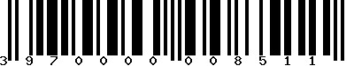 EAN-13 : 3970000008511 EAN-13 : 3970000008511