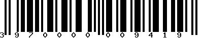 EAN-13 : 3970000009419 EAN-13 : 3970000009419