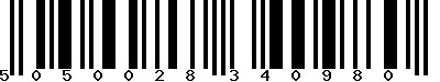 EAN-13 : 5050028340980 EAN-13 : 5050028340980