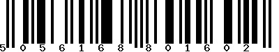 EAN-13 : 5056168801602 EAN-13 : 5056168801602