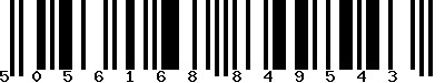 EAN-13 : 5056168849543 EAN-13 : 5056168849543