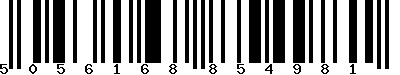EAN-13 : 5056168854981 EAN-13 : 5056168854981