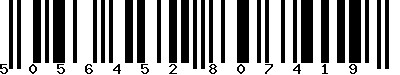 EAN-13 : 5056452807419 EAN-13 : 5056452807419