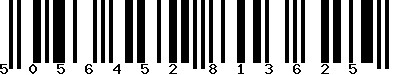 EAN-13 : 5056452813625 EAN-13 : 5056452813625