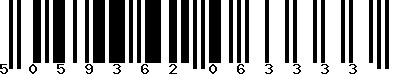 EAN-13 : 5059362063333 EAN-13 : 5059362063333