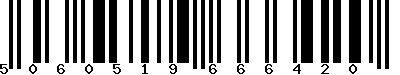 EAN-13 : 5060519666420 EAN-13 : 5060519666420