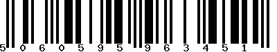 EAN-13 : 5060595963451 EAN-13 : 5060595963451