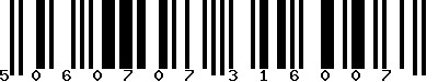 EAN-13 : 5060707316007 EAN-13 : 5060707316007