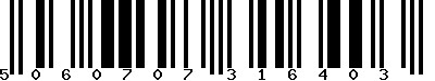 EAN-13 : 5060707316403 EAN-13 : 5060707316403