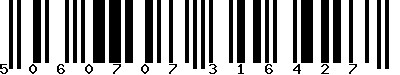 EAN-13 : 5060707316427 EAN-13 : 5060707316427