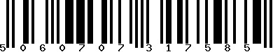 EAN-13 : 5060707317585 EAN-13 : 5060707317585