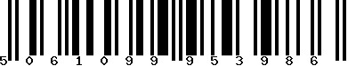Code barre 5061099953986