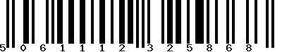 Code barre 5061112325868