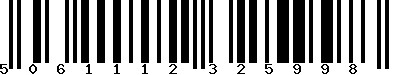 Code barre 5061112325998