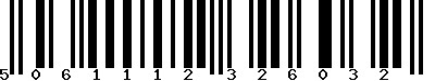 Code barre 5061112326032