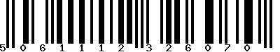 Code barre 5061112326070