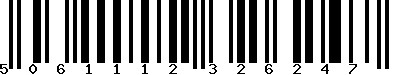 Code barre 5061112326247
