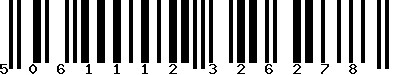 Code barre 5061112326278