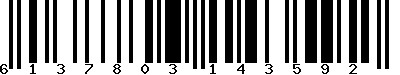 EAN-13 : 6137803143592 EAN-13 : 6137803143592