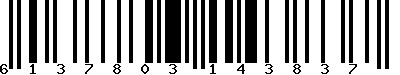 EAN-13 : 6137803143837 EAN-13 : 6137803143837