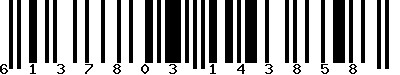 EAN-13 : 6137803143858 EAN-13 : 6137803143858