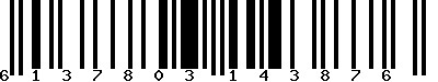 EAN-13 : 6137803143876 EAN-13 : 6137803143876