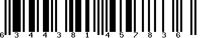 EAN-13 : 6344381457836 EAN-13 : 6344381457836
