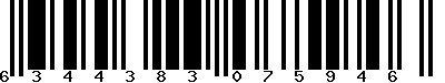 EAN-13 : 6344383075946 EAN-13 : 6344383075946