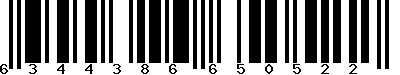 EAN-13 : 6344386650522 EAN-13 : 6344386650522