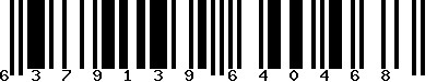 EAN-13 : 6379139640468 EAN-13 : 6379139640468