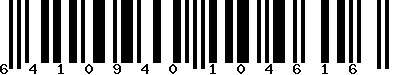 EAN-13 : 6410940104616 EAN-13 : 6410940104616