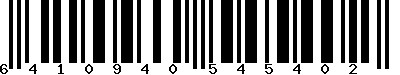 EAN-13 : 6410940545402 EAN-13 : 6410940545402