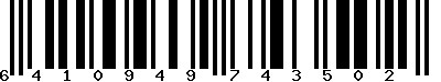EAN-13 : 6410949743502 EAN-13 : 6410949743502