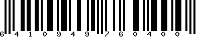 EAN-13 : 6410949760400