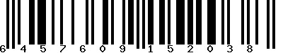 EAN-13 : 6457609152038 EAN-13 : 6457609152038
