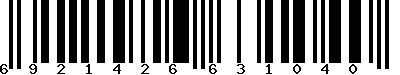 EAN-13 : 6921426631040 EAN-13 : 6921426631040