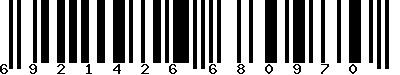EAN-13 : 6921426680970