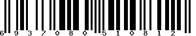 Code barre 6937080510812