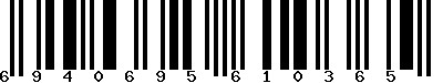 EAN-13 : 6940695610365
