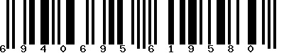 EAN-13 : 6940695619580