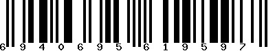 EAN-13 : 6940695619597